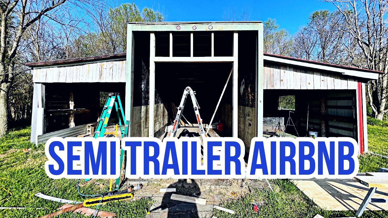 Container AIRBNB door and window installation