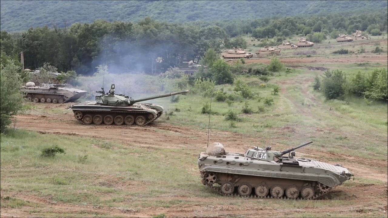 U.S. and Bulgarian Soldiers Work Together During a Live-Fire Exercise - Saber Guardian 21