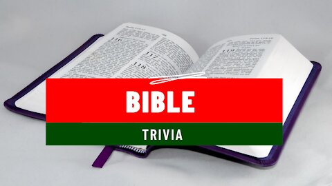 Bible Trivia Question Of The Day 2