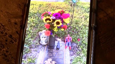 Decorations missing, broken at Palm City daughter's gravesite