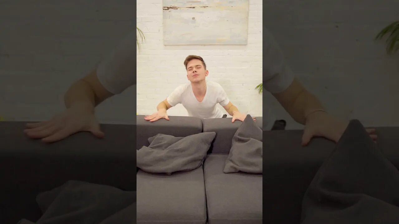 Silly Man Falls Off Sofa