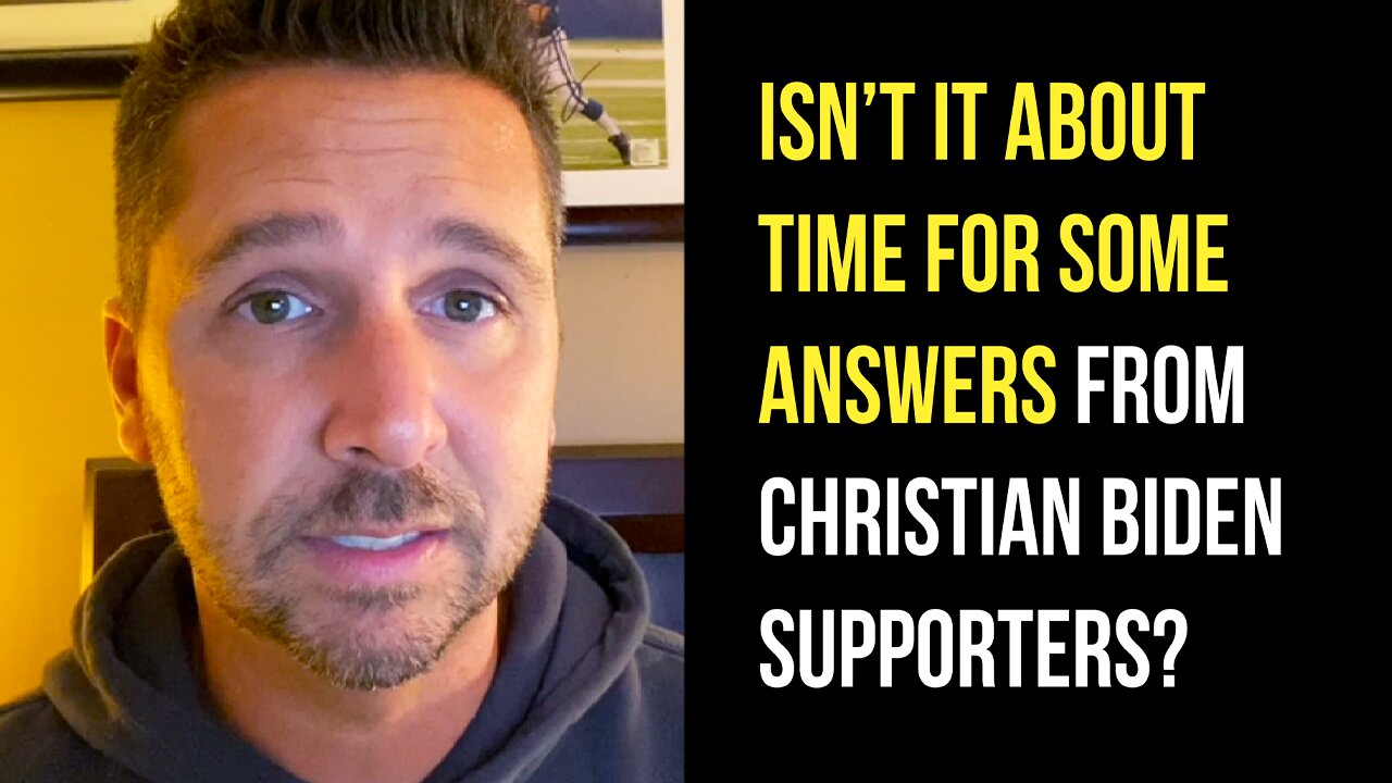 Isn't it about time for some answers from Christian Biden supporters?