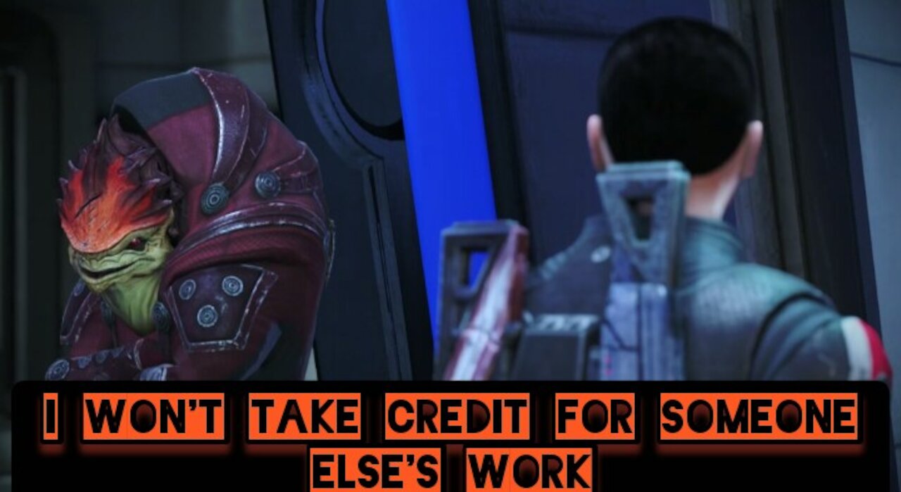 I won't take credit for someone else's work — Mass Effect Legendary Edition