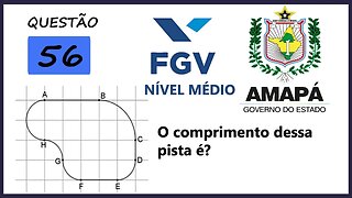 Truque para calcular Perímetro com arco | AMAPA 2022 Banca FGV Questão 56