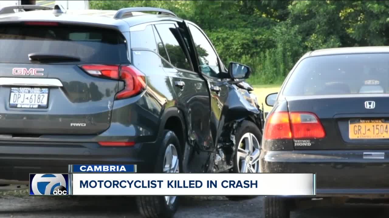 Police investigating deadly crash involving motorcycle in Cambria