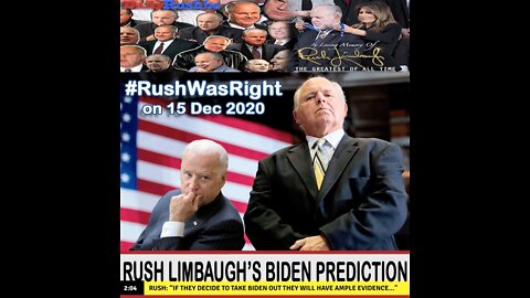 RUSH WAS RIGHT! Rush Limbaugh's Biden Prediction From 2020 Was A Cold Swish