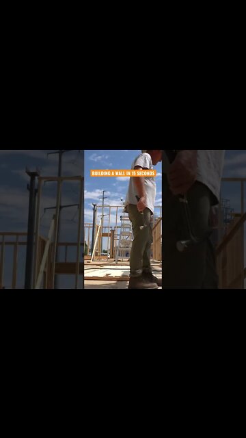 BUILDING A WALL IN 15 SECONDS #DIY