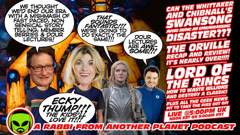 LIVE@5 - Doctor Who Braces For Impact!!! The Orville (Oy Vey)!!! Lords of the Rings!!!
