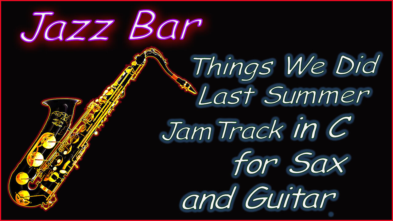 394 SMOOTH JAZZ Jam Track in C for SAX and GUITAR