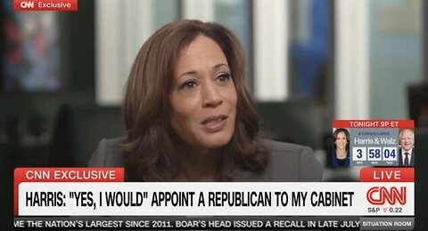 Kamala Harris Says She’d Appoint a Republican to Her Cabinet: ‘It Would Benefit of American Public’