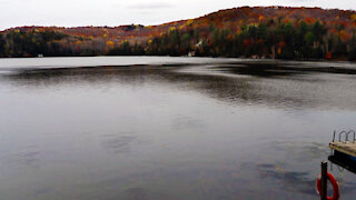 Psychedelic undulating Lac Saint Pierre Lake - Timelapse