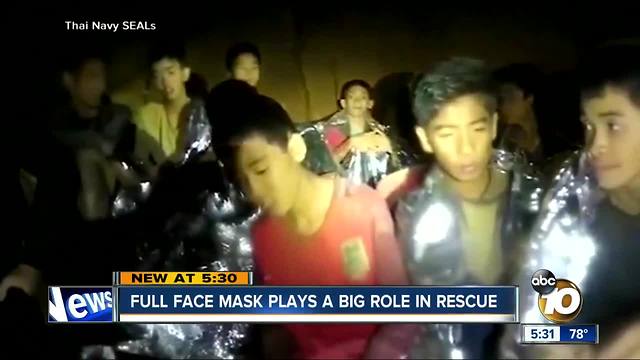 Full face mask plays big role in Thailand rescue