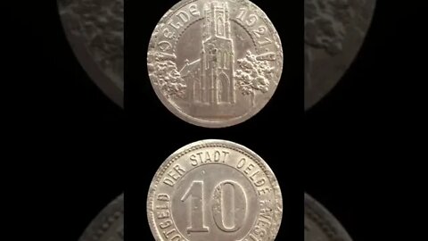 City Of Oelde 10 Pfennig 1921.#shorts #coinnotesz