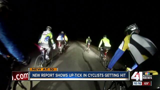 New report shows up-tick in cyclists gettign hit