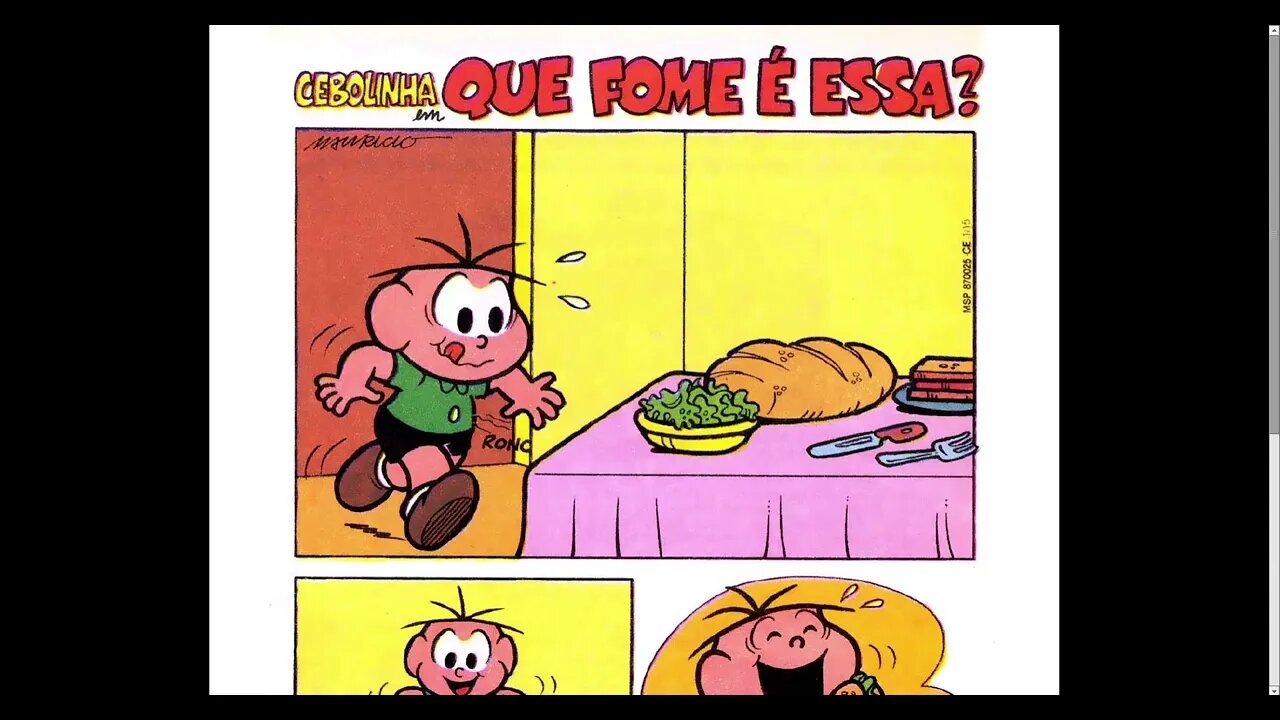 Cebolinha Em Que Fome É Essa? [Pause o Vídeo Caso Não Consiga Ler]