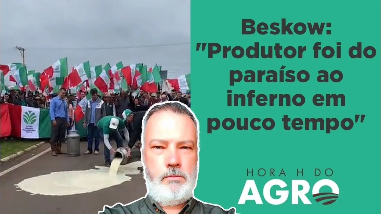 Produtores derramam leite em rodovia e protestam contra crise no setor | HORA H DO AGRO