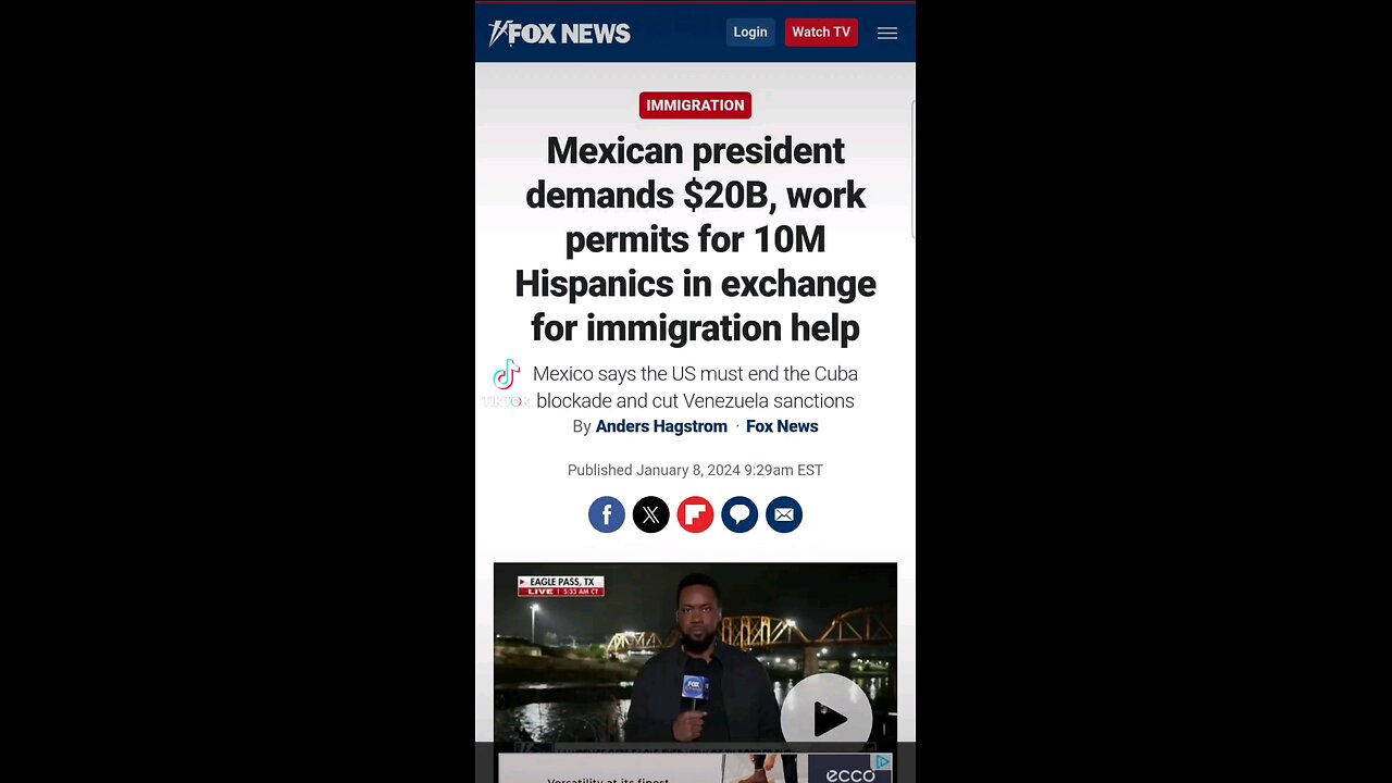 Mexico DEMANDS $20B from U.S. for Border HELP??