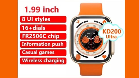 KD200 ULTRA Smart Watch series 8 pk KD99 DT8 ZD8 Ultra Max Pro