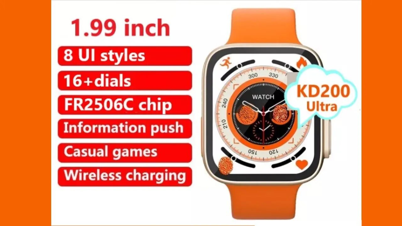 KD200 ULTRA Smart Watch series 8 pk KD99 DT8 ZD8 Ultra Max Pro