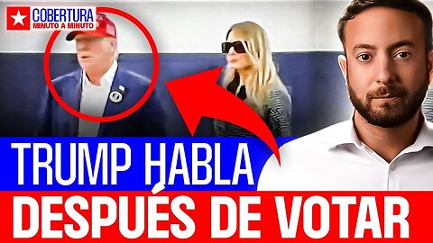 🚨 DONALD TRUMP Habla en vivo después de VOTAR | Agustín Laje