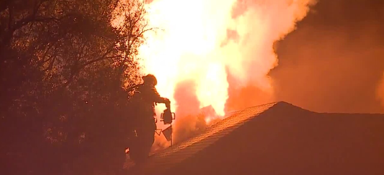 Vacant home catches fire again