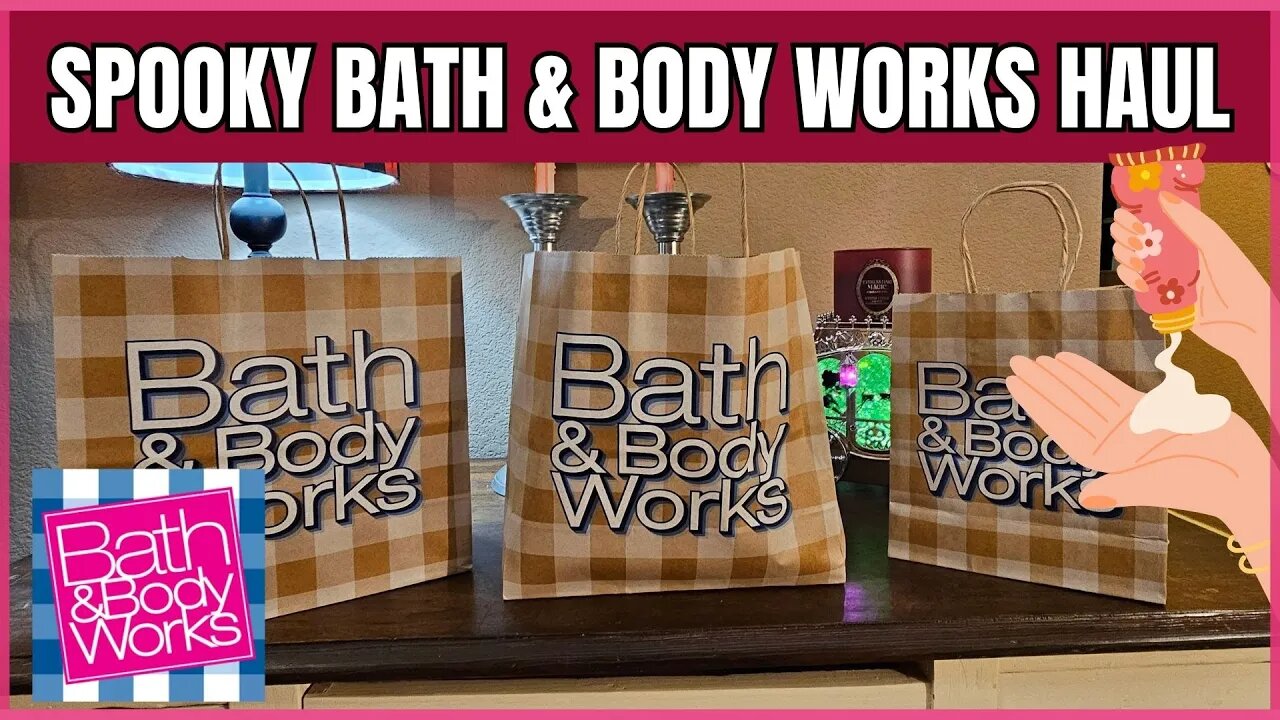 SPOOKY BODY CARE SALE HAUL | CANDLE HOLDER & MORE | #bathandbodyworks #halloween