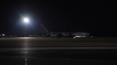 Barksdale B-52’s take off in support of Bomber Task Force mission