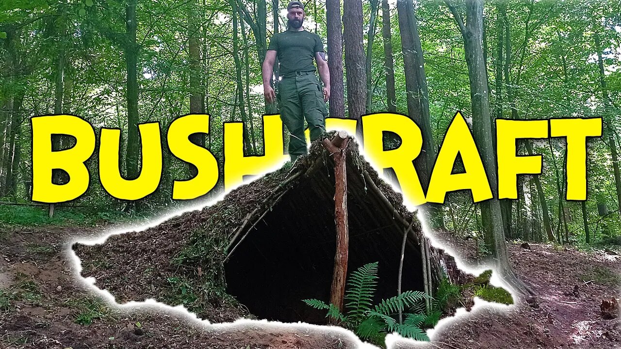 BUSHCRAFT: Minecraft RTX ON - Moje Pierwsze Schronienie Przetrwania | Survival Shelter