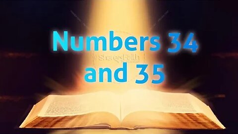 Numbers 34 and 35-NIV Bible Reading