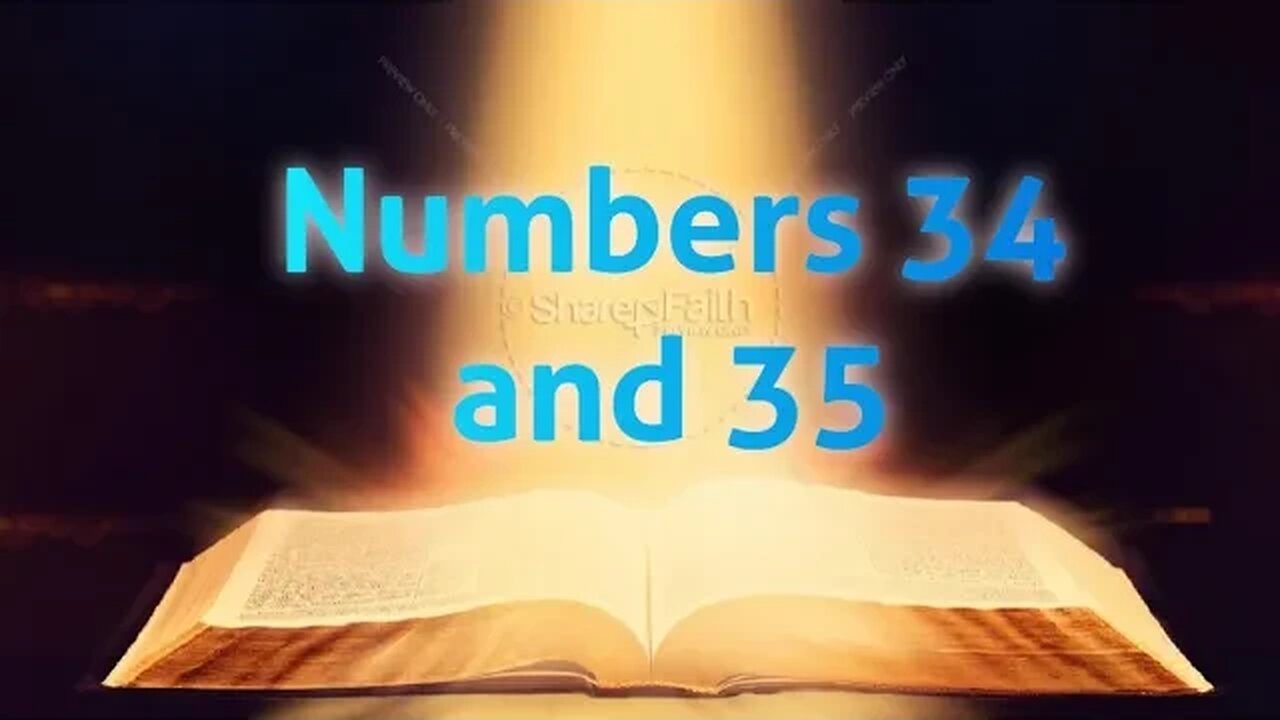 Numbers 34 and 35-NIV Bible Reading