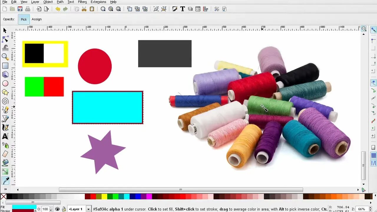 Pick Colors - Inkscape Beginners' Guide ep26