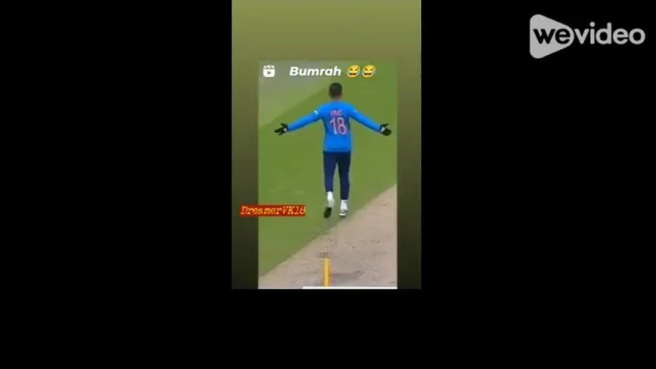 virat kohli acting of jaspreet bumrah bowling #shorts