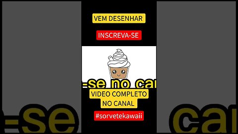 COMO DESENHAR SORVETE KAWAII FÁCIL #desenho #shorts #desenhofacil #desenholivre #desenhofofo