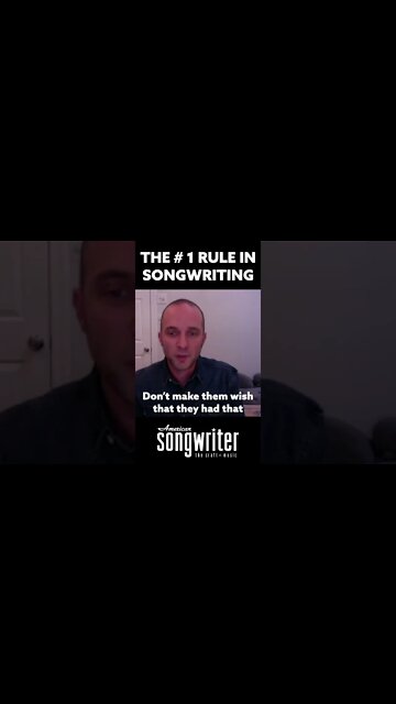 The Number One Rule In Songwriting #shorts