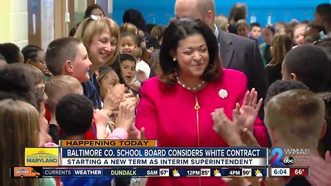 Baltimore Co. School Board to discuss Verletta White Contract