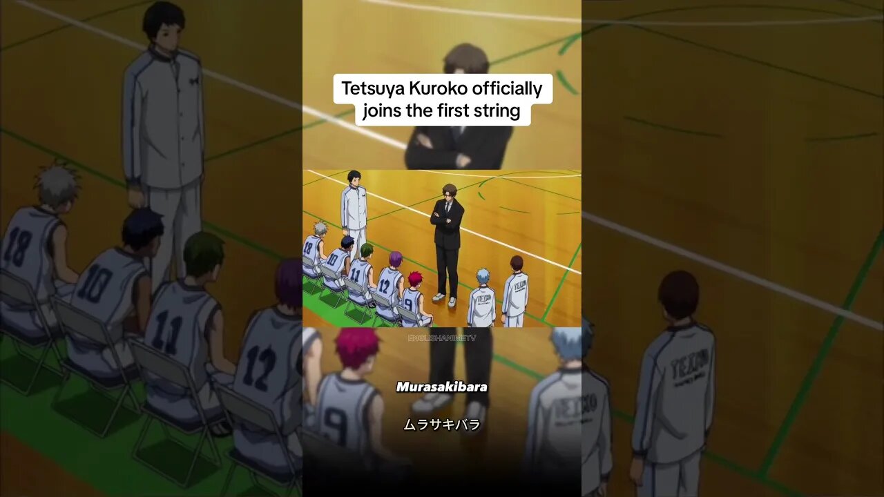 Tetsuya Kuroko officially joins the first string 🥶 #anime #kurokonobasket #fyp