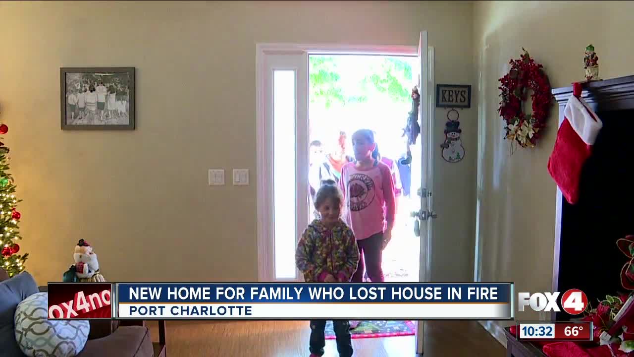 Port Charlotte family gets new home after fire