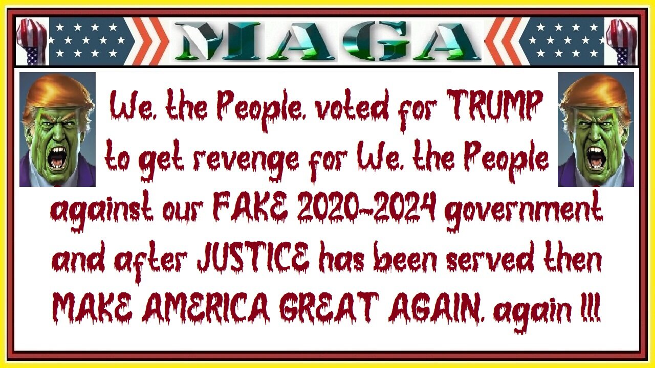 We, the People , voted for TRUMP to get revenge for We, the People