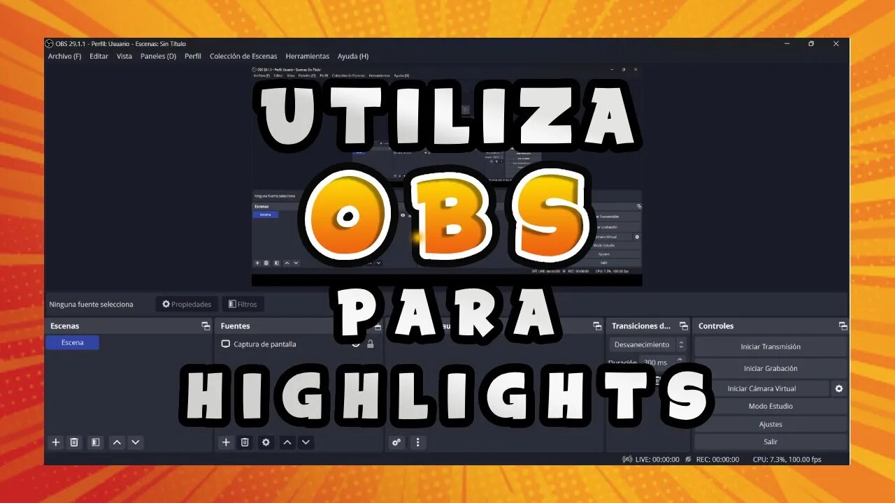 Utiliza OBS para Highlights en modo Vertical u Horizontal