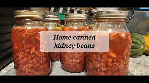 Step by step canning for kidney beans