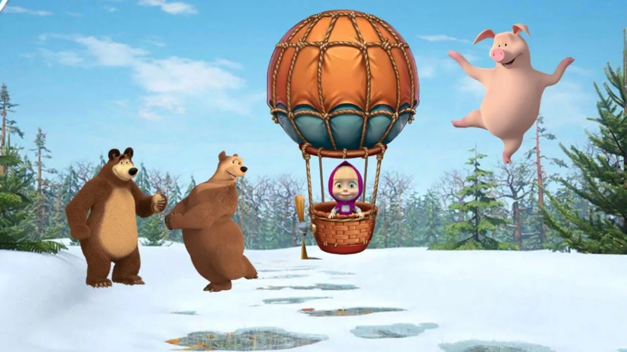 Masha and the Bear's Adventure: Up in the Air with Balloons