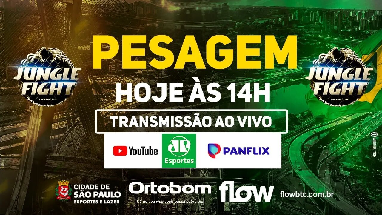 JUNGLE FIGHT 103 - PESAGEM | AO VIVO