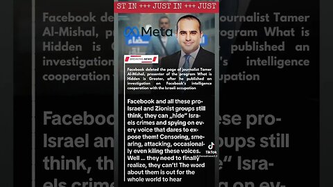 #Investigation #Meta #Facebook #Censorship #Journalist #Journalism #freedomofspeech #politics