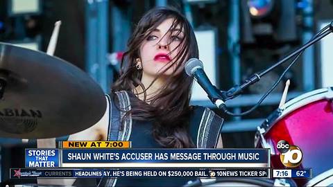 Shaun White's accuser has message through music