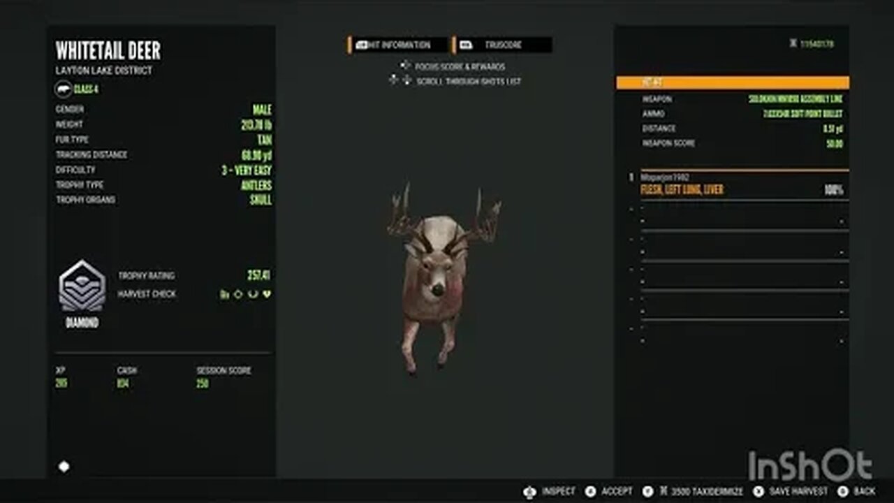 Dropping a Diamond whitetail with the Mosin upscaled 4k callofthewild #cotw #thehuntercallofthewild
