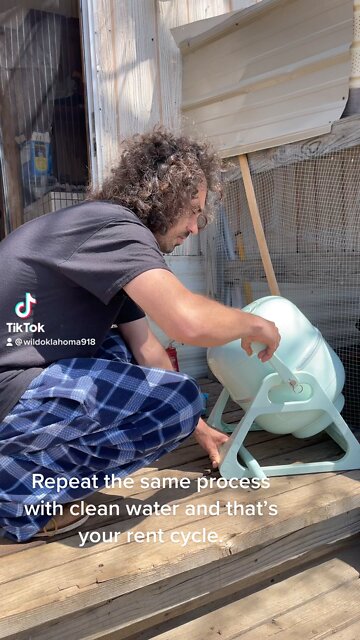 This is how we wash clothes without power