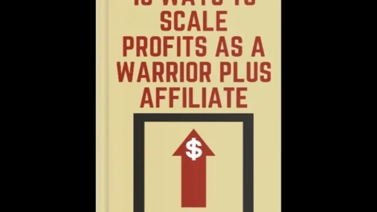 Warrior Plus Affiliate PLR – 10 Ways to Scale Profits as a Warrior Plus Affiliate – Limited PLR