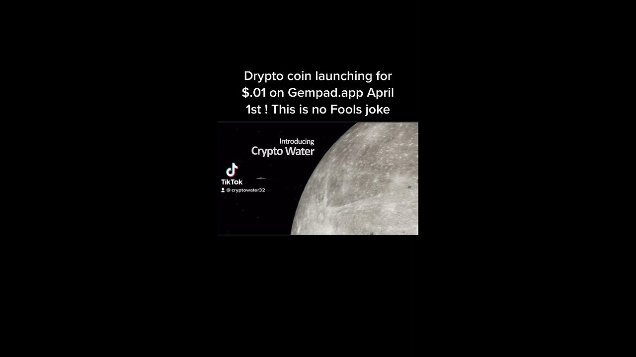 Crypto water is finally launching their Drypto Token