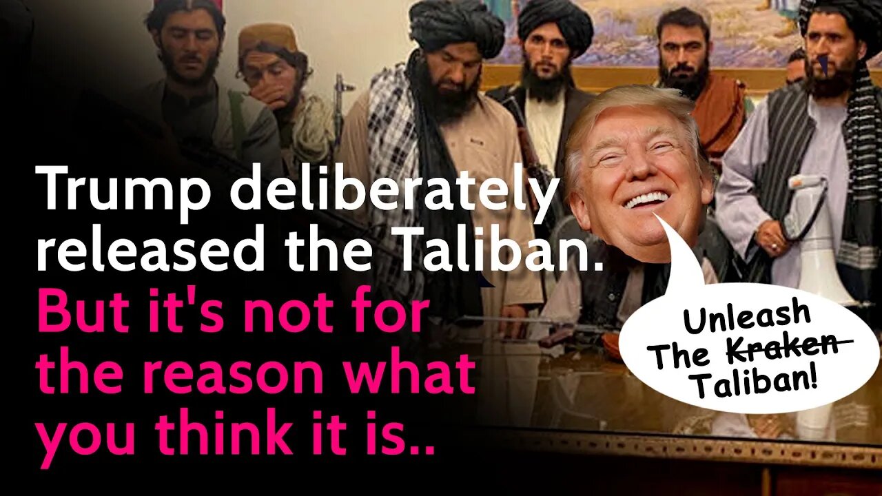 Trump deliberately released the Taliban - But it's not for the reason what you think it is.