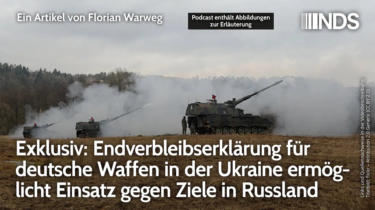 Exklusiv: Endverbleibserklärung für dt. Waffen in Ukraine ermöglicht Einsatz gegen Ziele in Russland